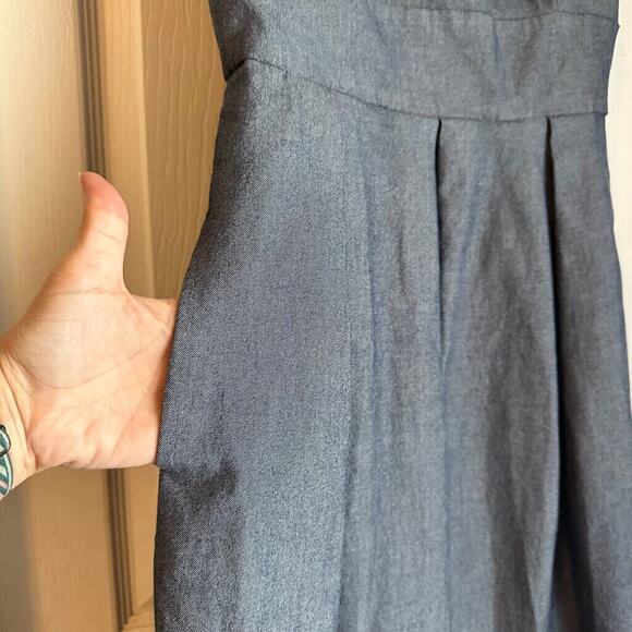 Brooks Brothers Grey Sheath Dress Size 4 Pockets - Picture 3 of 8